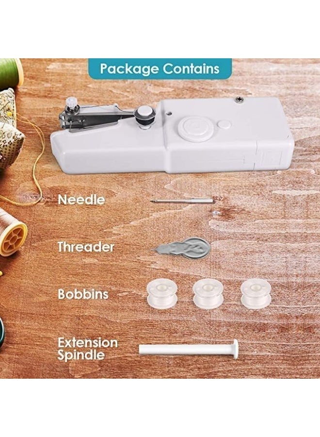 Portable Handheld Mini Sewing Machine Cordless Battery Powered Quick Stitch Tool for Clothes Repair DIY Sewing Home and Travel Use - Image 3